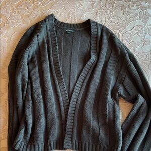 H&M Dark Gray Cardigan Sweater
